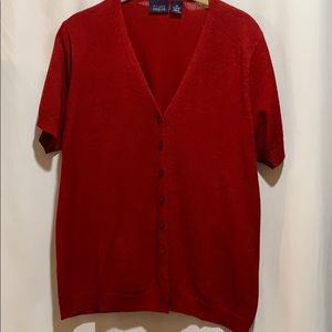 HILLARD/HANSON RUBY KNIT TOP SZ 2X BUTTON FRONT
